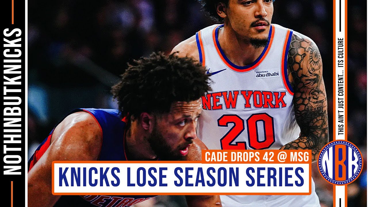 Knicks get swept by the Pistons | Knicks Postgame Show