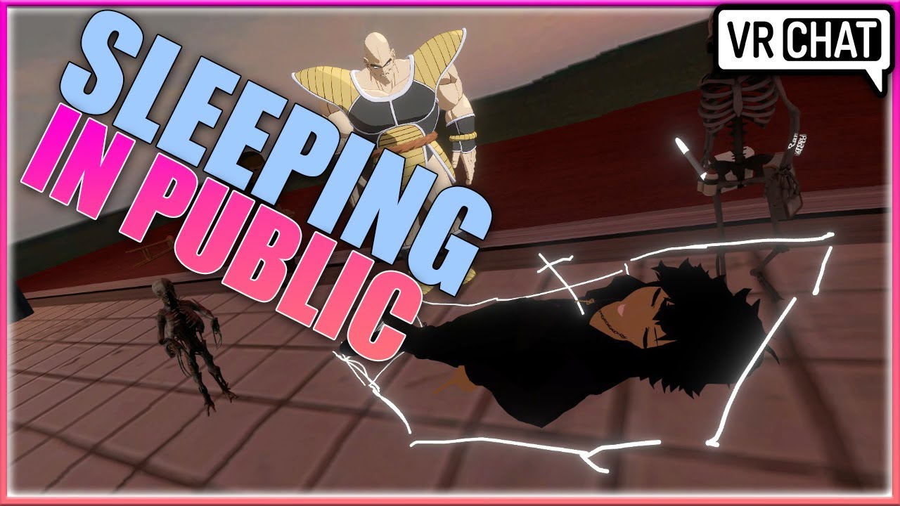 WHAT HAPPEN WHEN YOU SLEEPING IN PUBLIC IN VR (Fullbody Tracking)