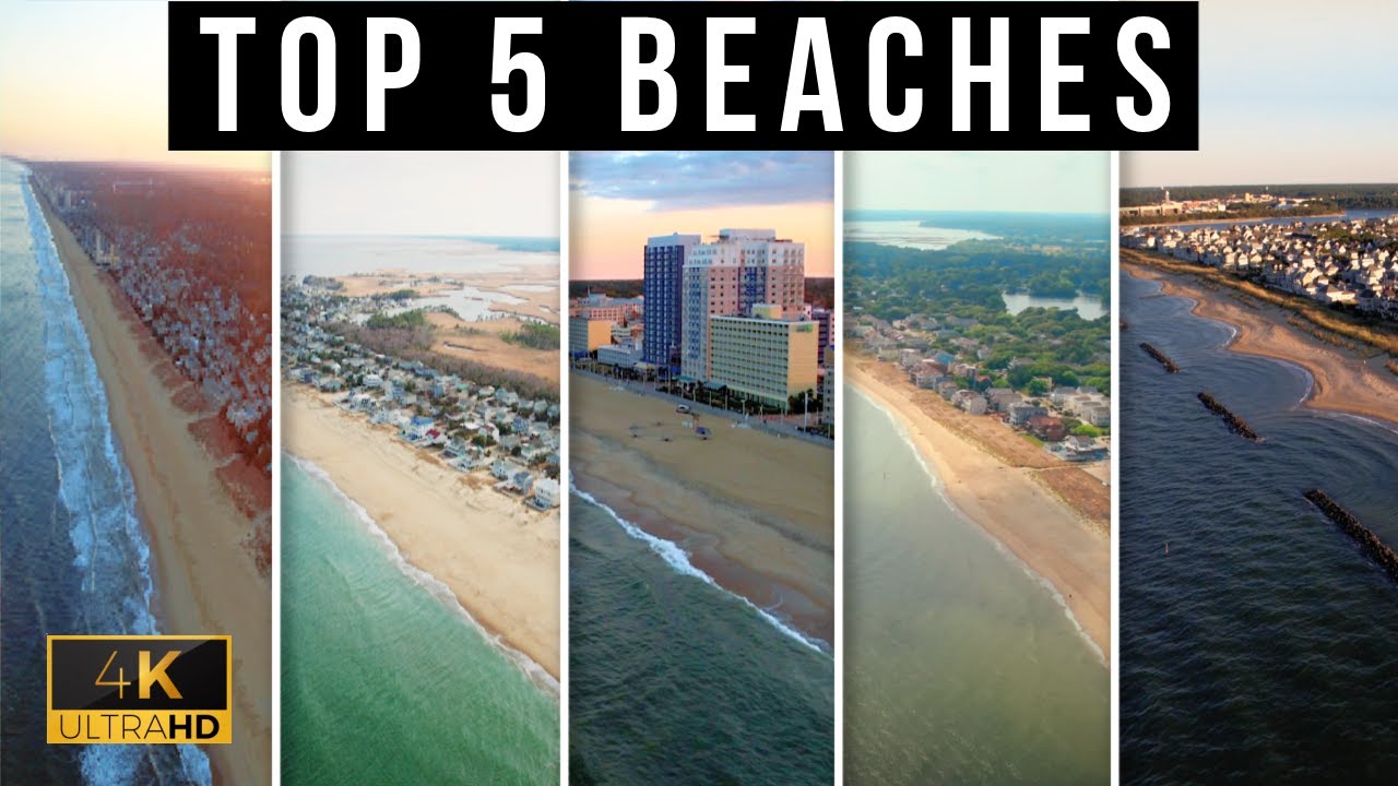 Top 5 Beaches in Virginia Drone TOUR in 4K!