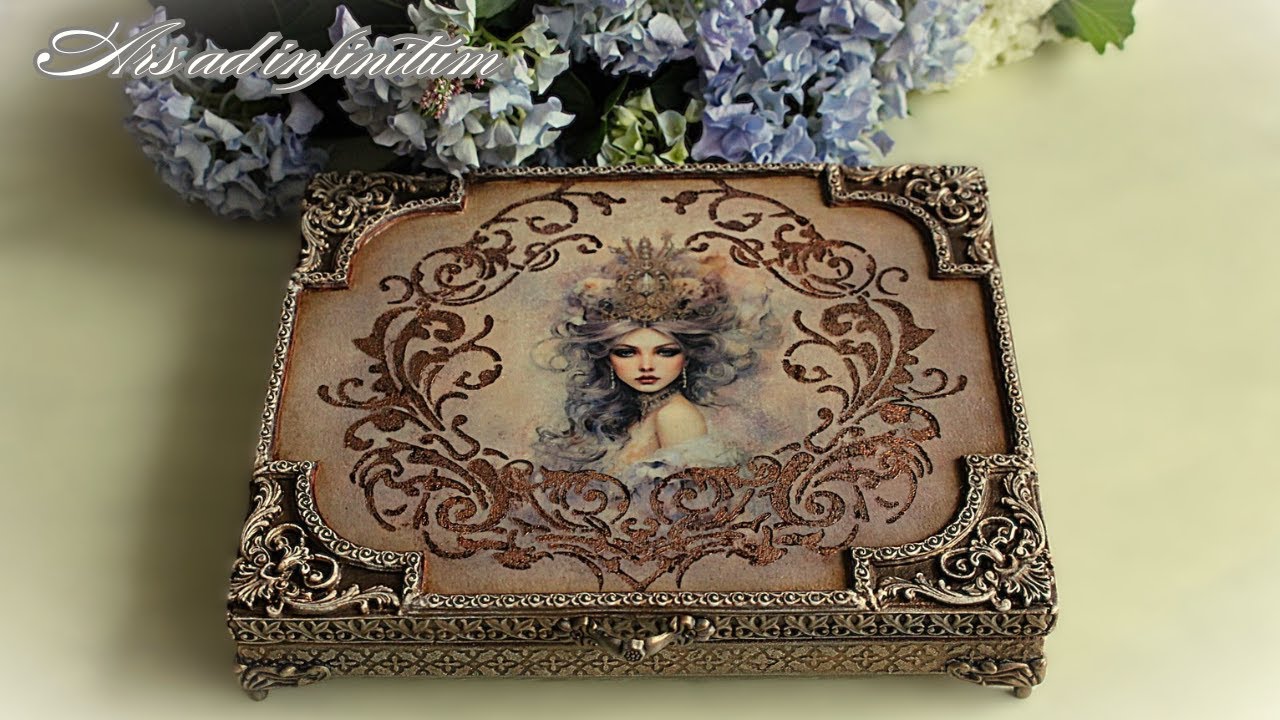 Decoupage. Merci Chocolate Box. / Pudełko na czekoladki Merci. Tutorial.