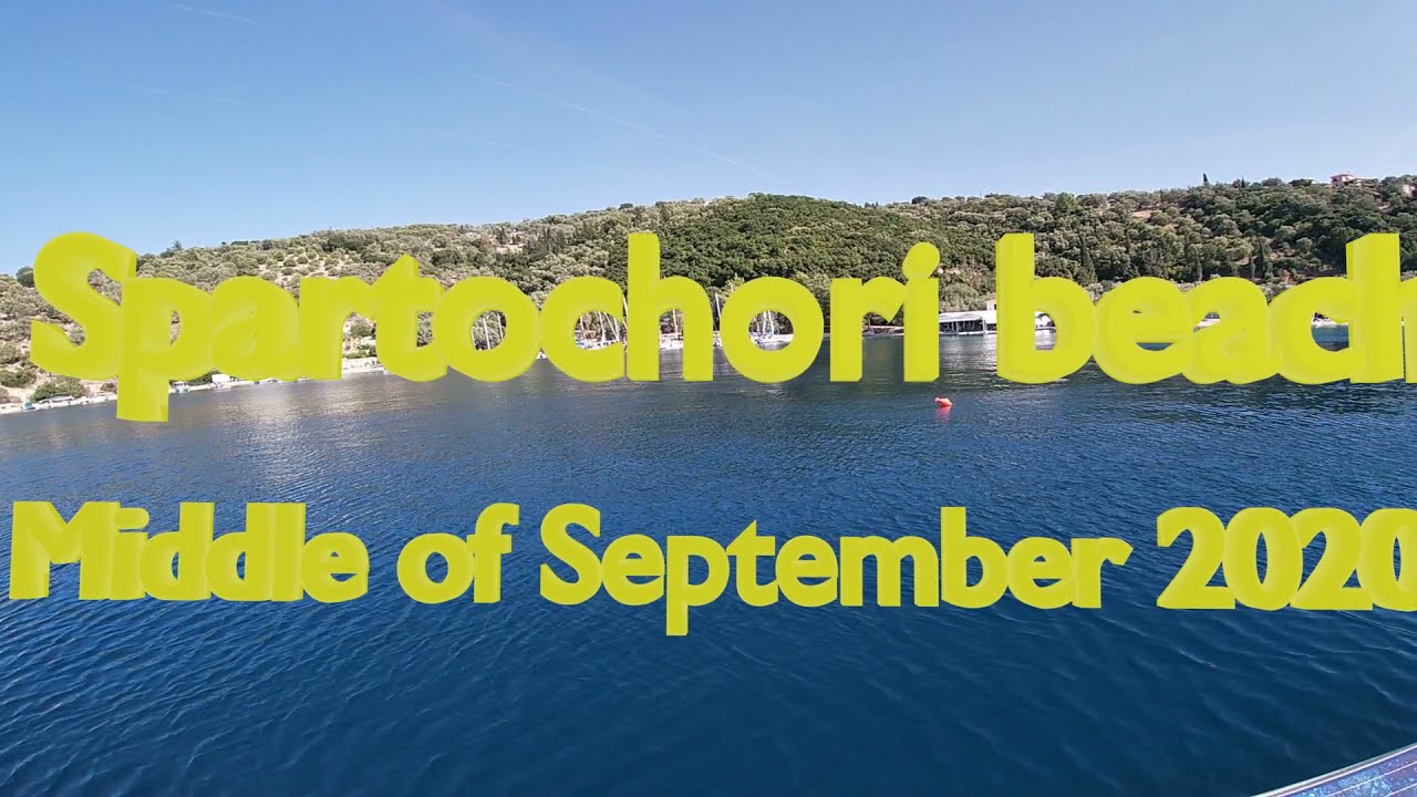 Spartochori beach north of Meganisi (Middle of September 2020)