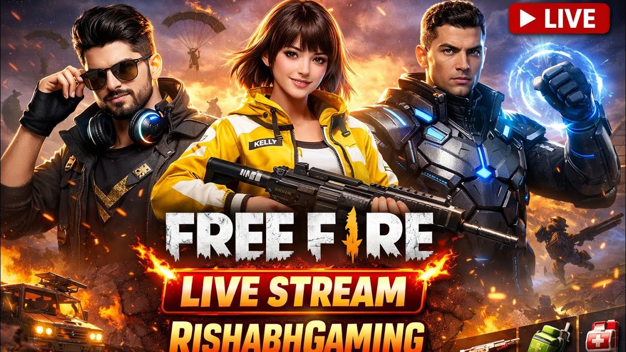 🔴 LIVE FF RANK PUSH 🔥 GRANDMASTER PUSH WITH SUBSCRIBERS | RISHABH H GAMING | FREE FIRE LIVE INDIA 🇮🇳