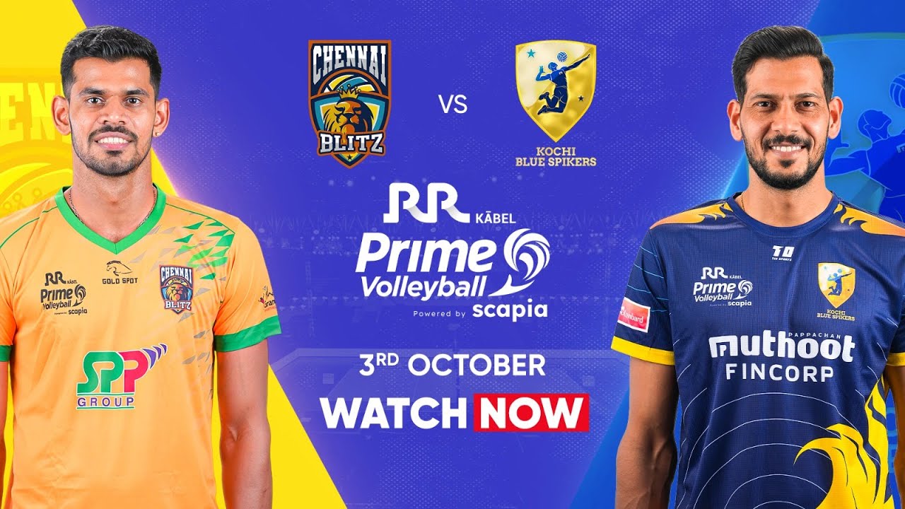 Game 3 - Hindi - Chennai Blitz Vs Kochi Blue Spikers