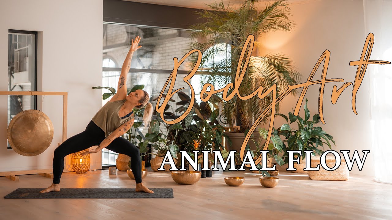 Power Yoga | Animal flow, fais le plein d'énergie, 45 minutes, cours tout niveaux