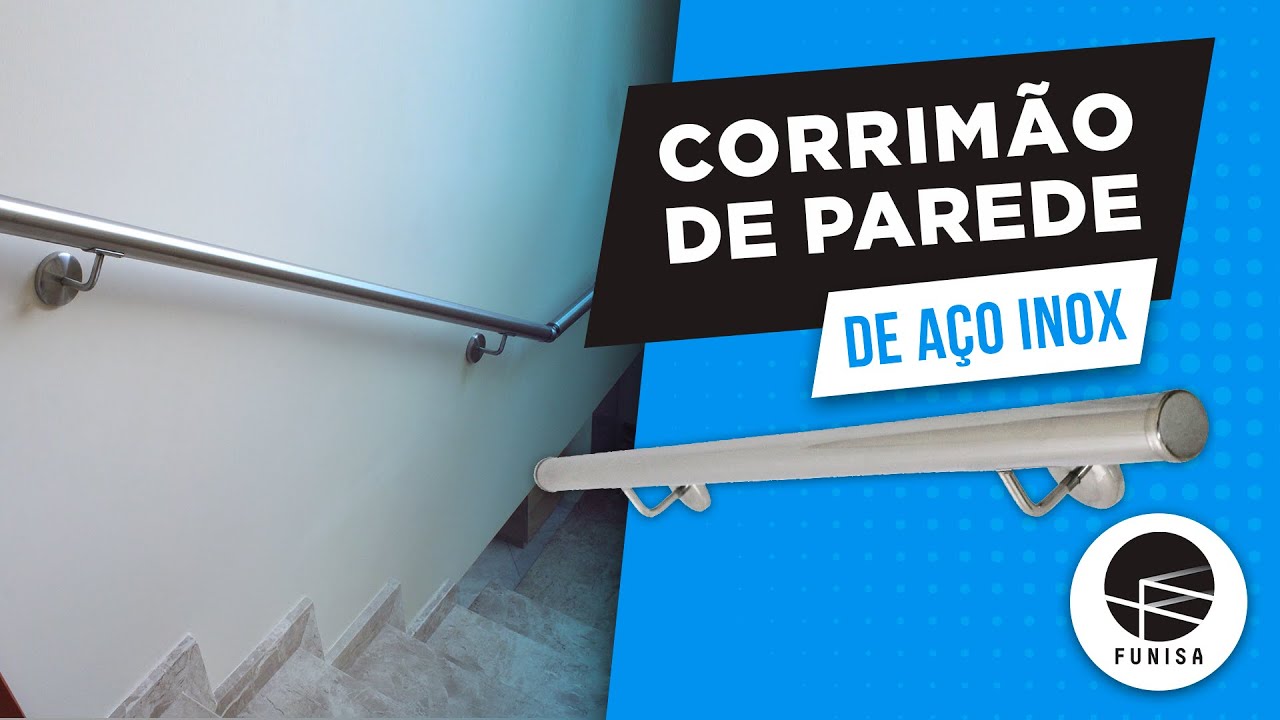 Corrim&atilde;o de Parede em A&ccedil;o Inox