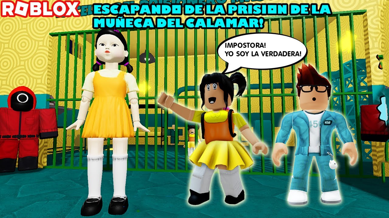 Escapando De La Prisión De La Muñeca Del Calamar Impostora! Y Mandamos Saluditos! 😎😀