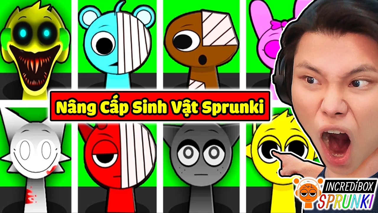 [ROBLOX] JAYGRAY NÂNG CẤP SINH VẬT SPRUNKI TỪ DỄ THƯƠNG THÀNH KINH DỊ*BIẾN HÌNH INCREDIBOX SPRUNKI