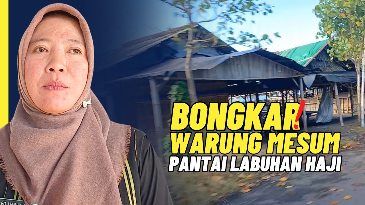 Bongkar! Warung di Pantai Labuhan Haji jadi tempat mabuk dan mesum