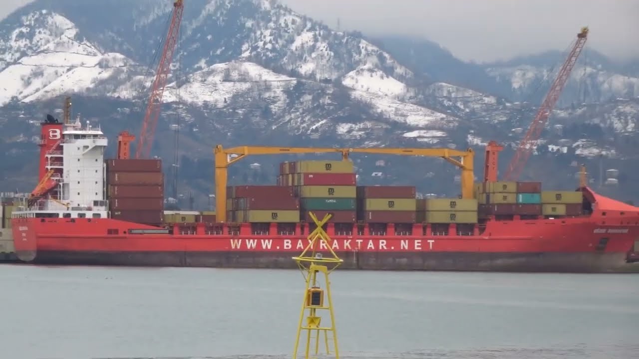 Batumi Sea Port, Georgia - Freight ship Gözde Bayraktar