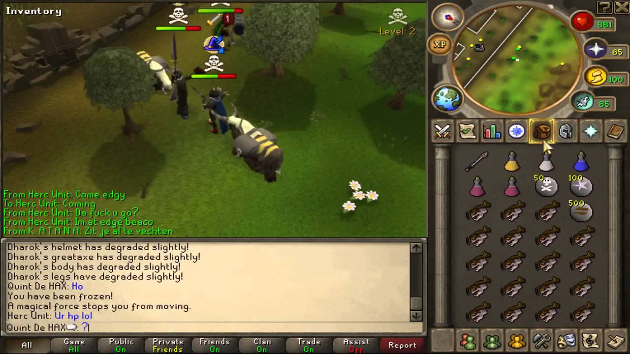 Boosted Dharok PKing - RuneScape Glitch