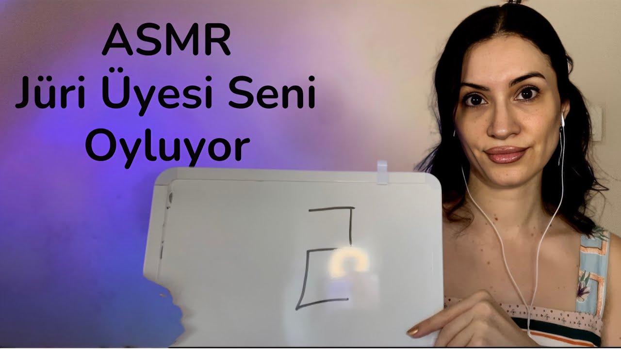 JÜRİ ÜYESİ ROLEPLAY 📺 PARLAKLIK DÜZELTİLDİ !:) | TÜRKÇE ASMR