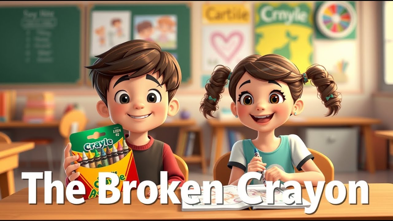 The Broken Crayon ✨ Emotional Moral Story for Kids | Bedtime Story in English