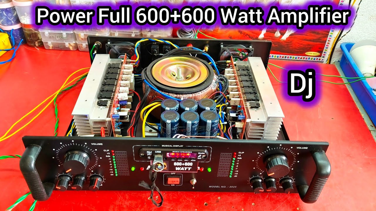 600+600 Watt Power Full DJ Amplifier 💥 1200W Stereo Amplifier | Sound Testing & Review 