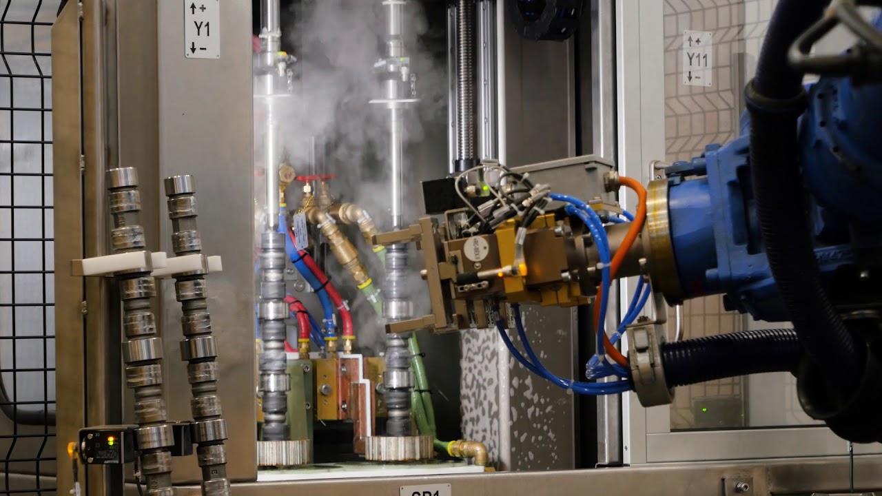 SAET - Vertical Induction Hardening Equipment for cam shafts