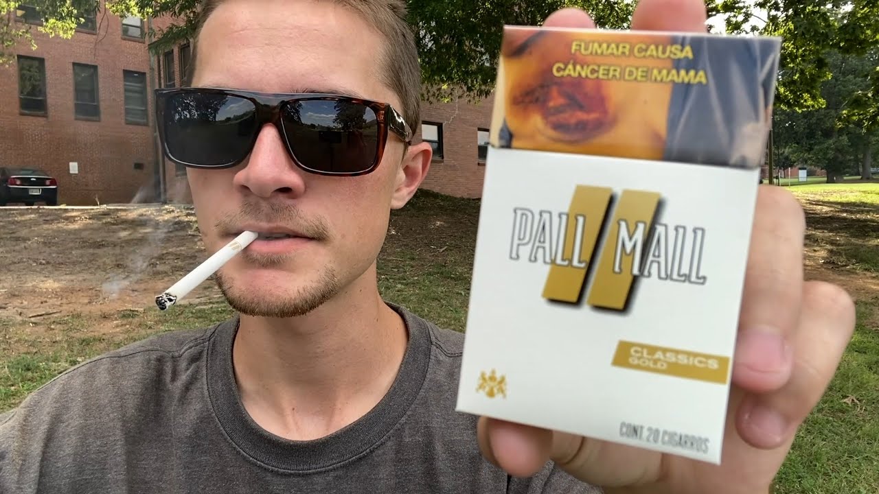 Smoking a Pall Mall Classic Gold Cigarette - Review