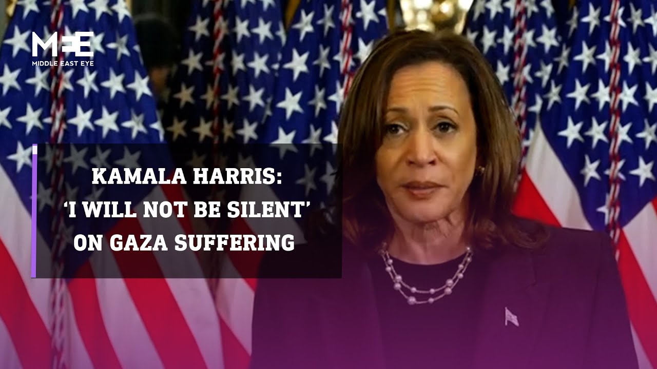 US Vice President Kamala Harris says, ‘I will not be silent’ in face of Gaza suffering