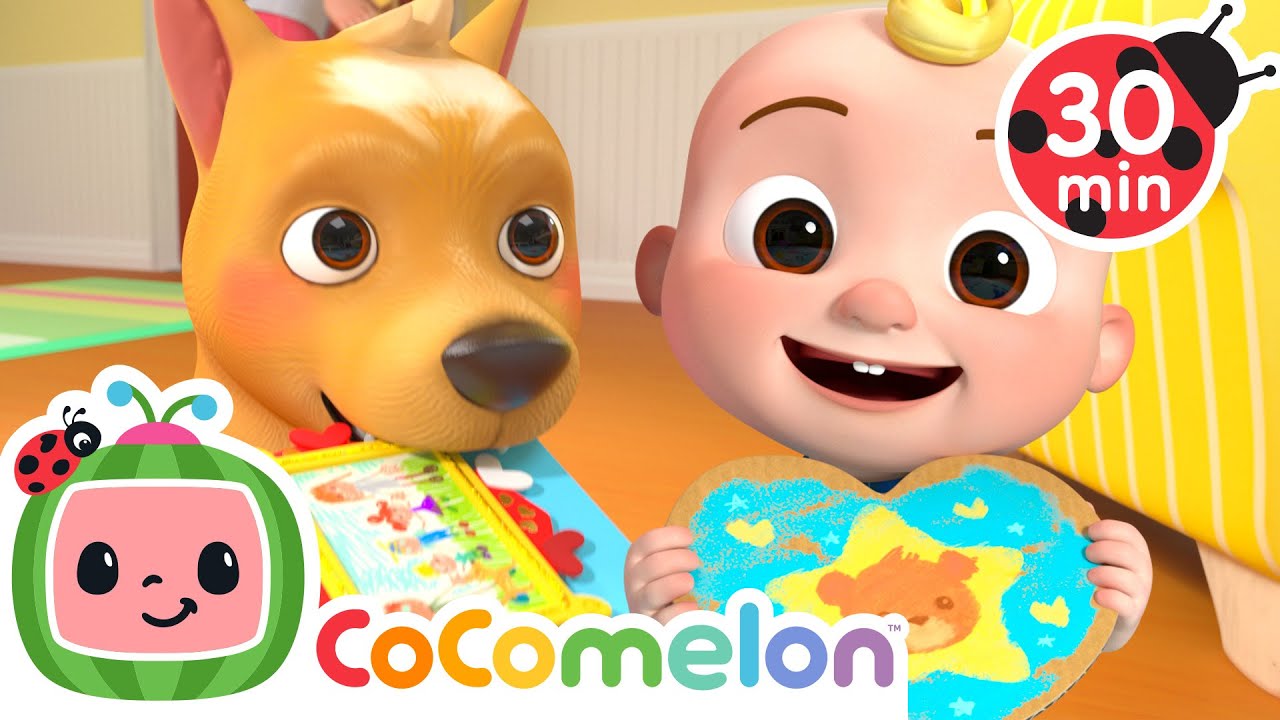 💌 JJ and Bingo The Dog Celebrate Valentine's Day Together | CoComelon Nursery Rhymes & Kids Songs