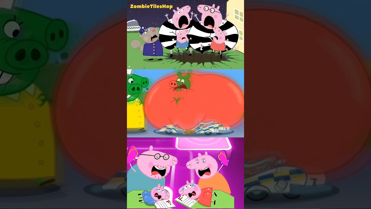 Peppa Pig Transformation dance song Tiles hop rush 🐖 #peppapig #tileshop