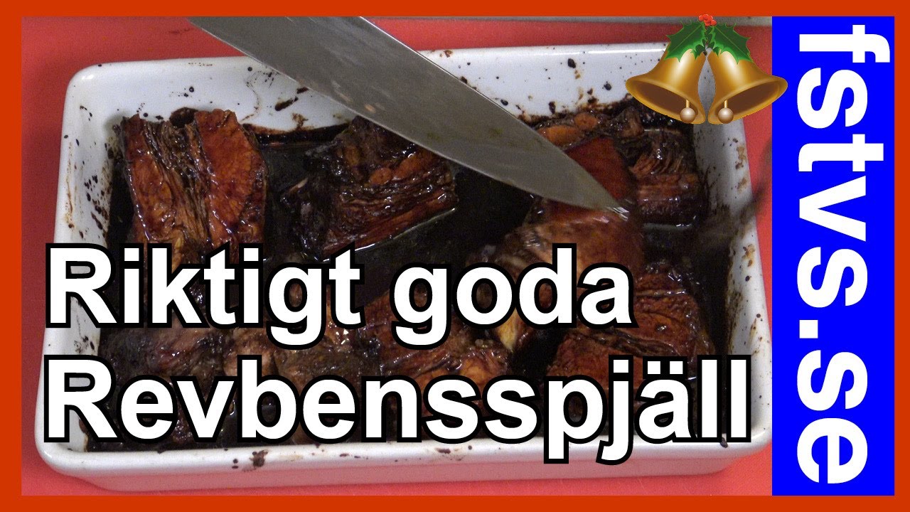 Revbensspj&auml;ll i ugn som &auml;r perfekta f&ouml;r julbordet