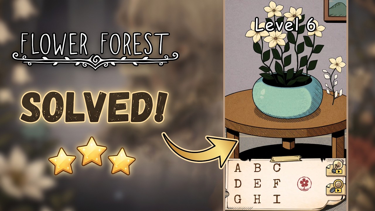 🌸 Flower Forest - Word Puzzle | Level 6 Walkthrough & Solution [iOS/Android] 🧠