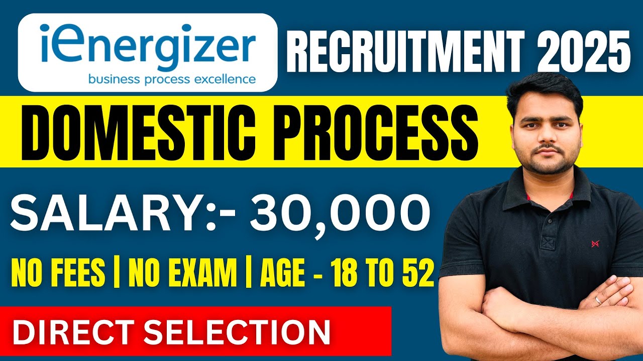 iEnergizer Recruitment 2025 | Domestic Process Hiring | Customer Support Job Vacancy | iEnergizer