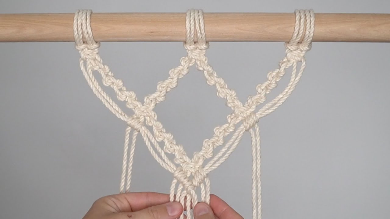 DIY Macrame Tutorial: How to Start Your Work Using Square Knots and Alternating Half Hitches!