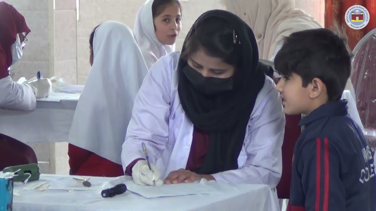 Saidu College Of Dentistry conducted a community awareness camp at  KMS &  college.