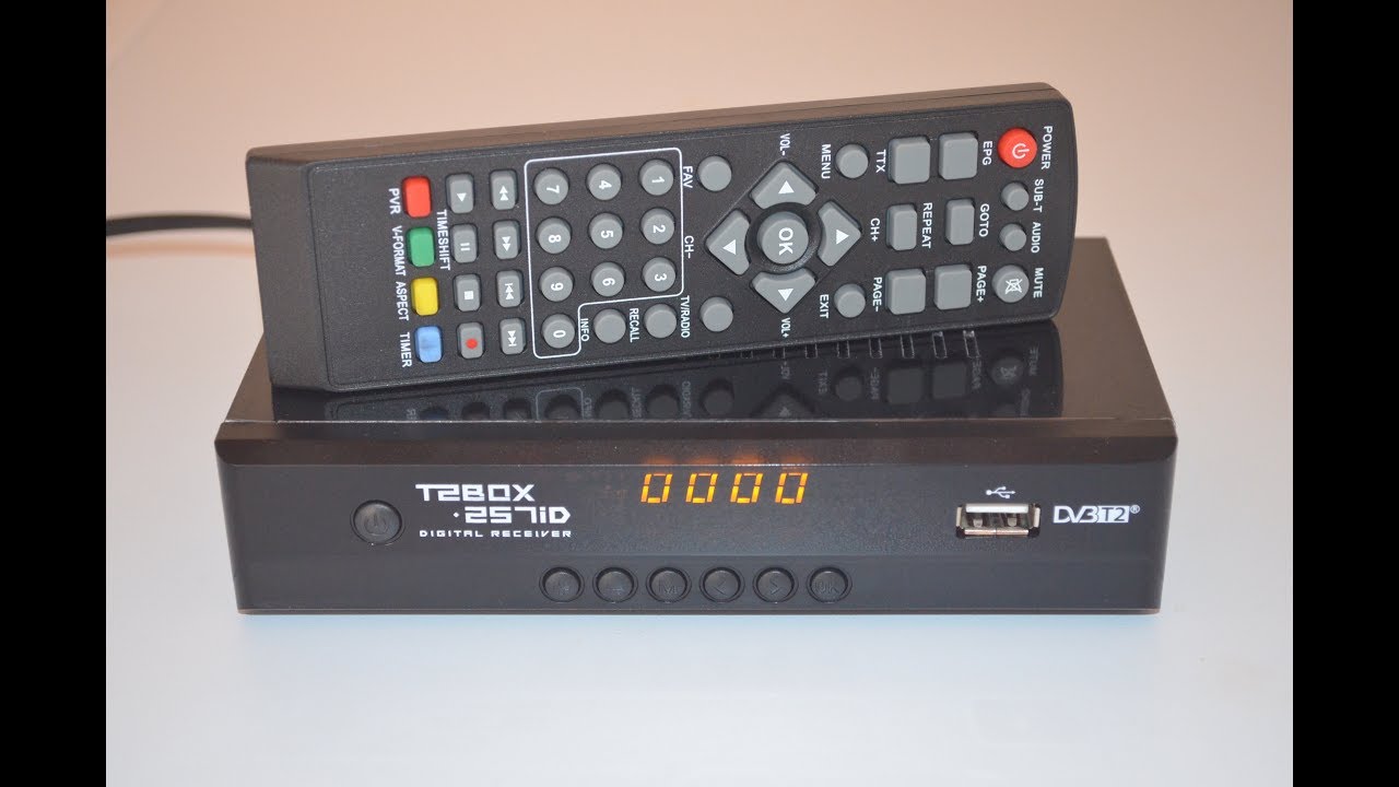 T2BOX 250iD (T2BOX 257iD) AC3 Internet DVB-T2 ресивер (тюнер) Т2 обзор и настройка