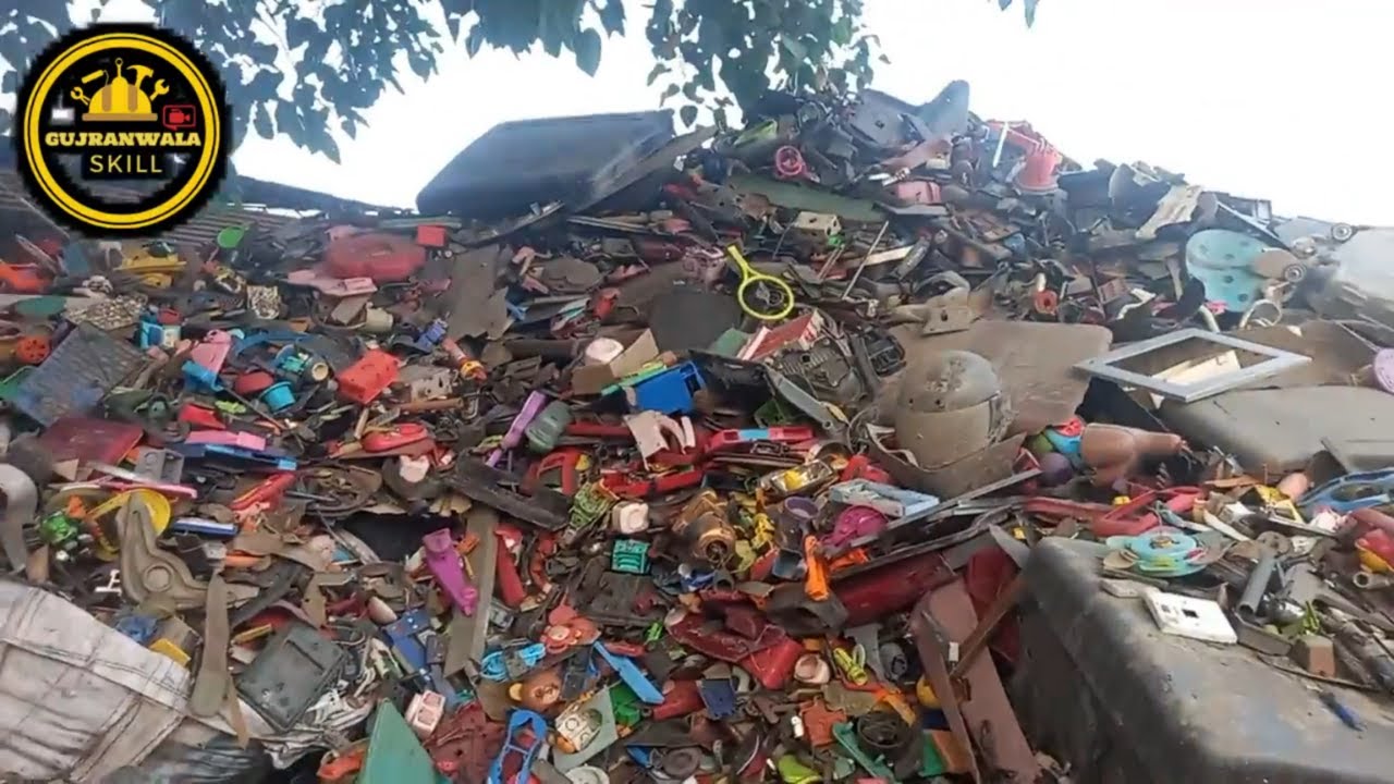 Amazing Recycling Process of Plastic Scrap old plastic  to new recycling making process