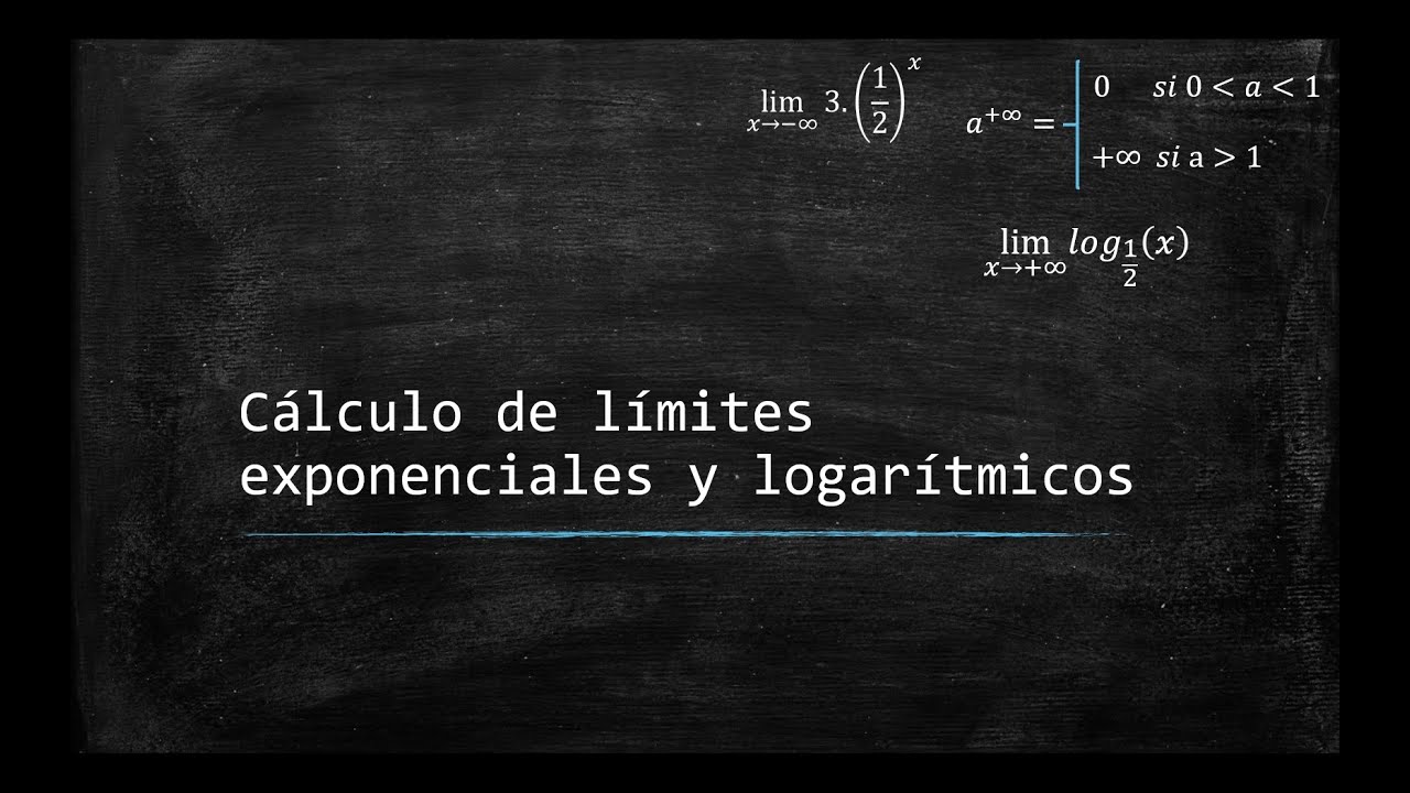 LÍMITES | Cálculo de límites de funciones exponenciales y logarítmicas.