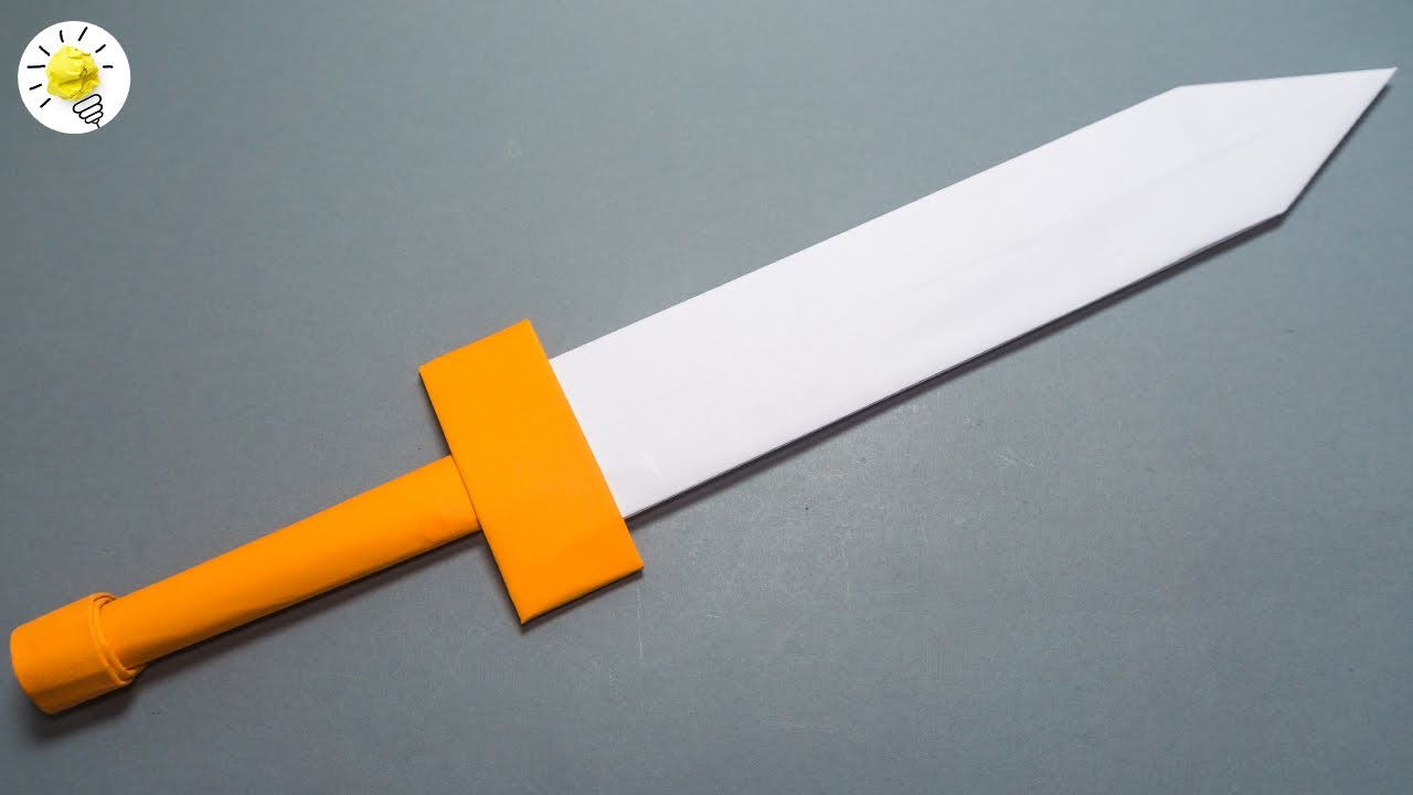Papier Schwert aus Papier basteln | Papierschwert basteln | Papierwaffen basteln