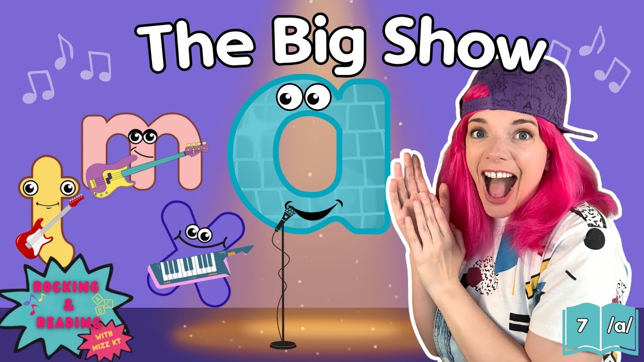 Phonics Song with Easy to Read Lyrics | Short A's Hit Reading Song | Learning to Read