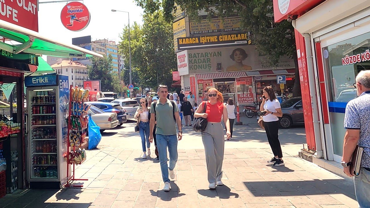 Ankara[4k60fps], Anıttepe'den Sıhhiye'ye Yürüyüş Turu- Walking Tour from Anittepe to Sihhiye