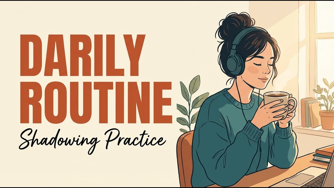 English Speaking Practice: My Daily Routine (Shadowing Lesson)