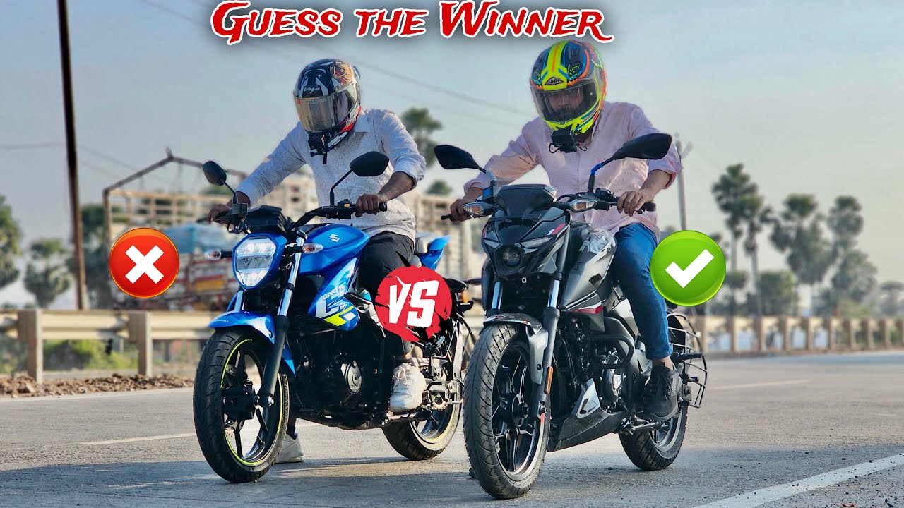 Pulsar N160 Vs Gixxer 150 Drag Race 🔥[ Bajaj Vs Suzuki what a result]