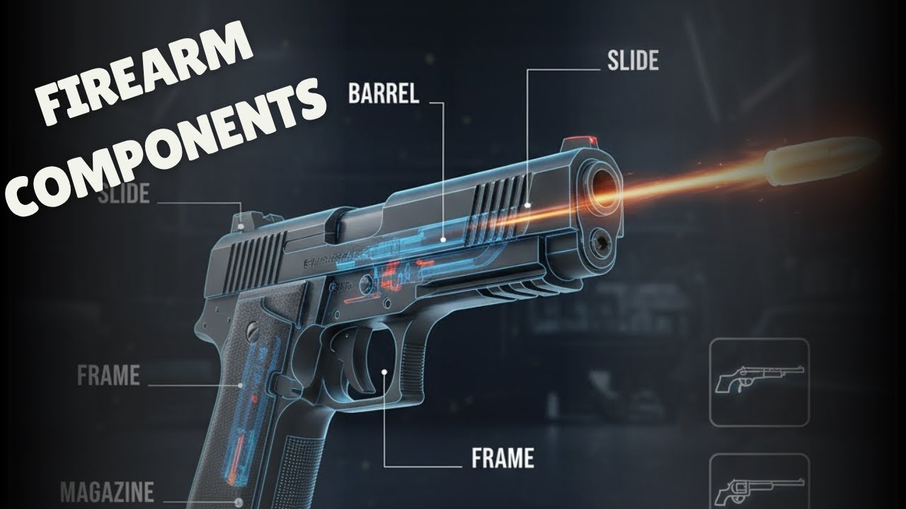 Firearm Components Explained: Action, Barrel, Rifling & Ammunition.