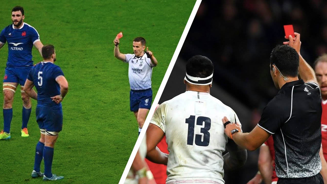 Every Red Card in the Six Nations!