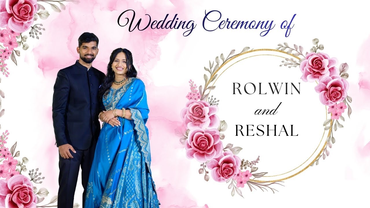 Wedding Ceremony Of ROLWIN with RESHAL || Watch LIVE