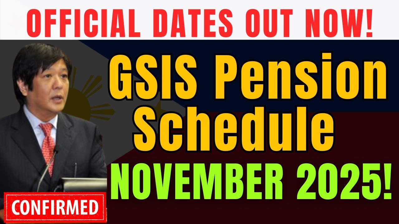 ✅ GSIS Pension Schedule for November 2025 &ndash; Official Release Dates Announced!