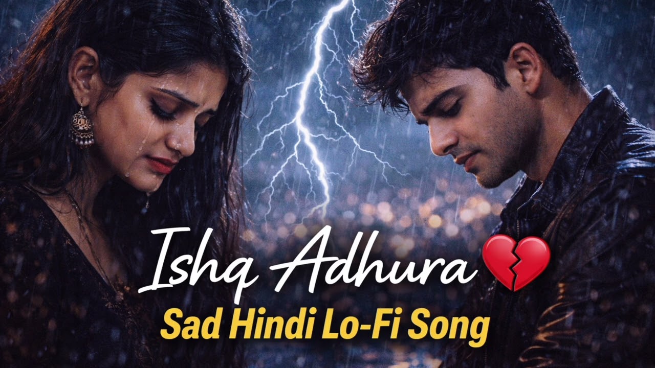 Ishq Adhura 💔 | Sad Hindi Lo-Fi Song | Broken Heart Love Song | Night Vibes