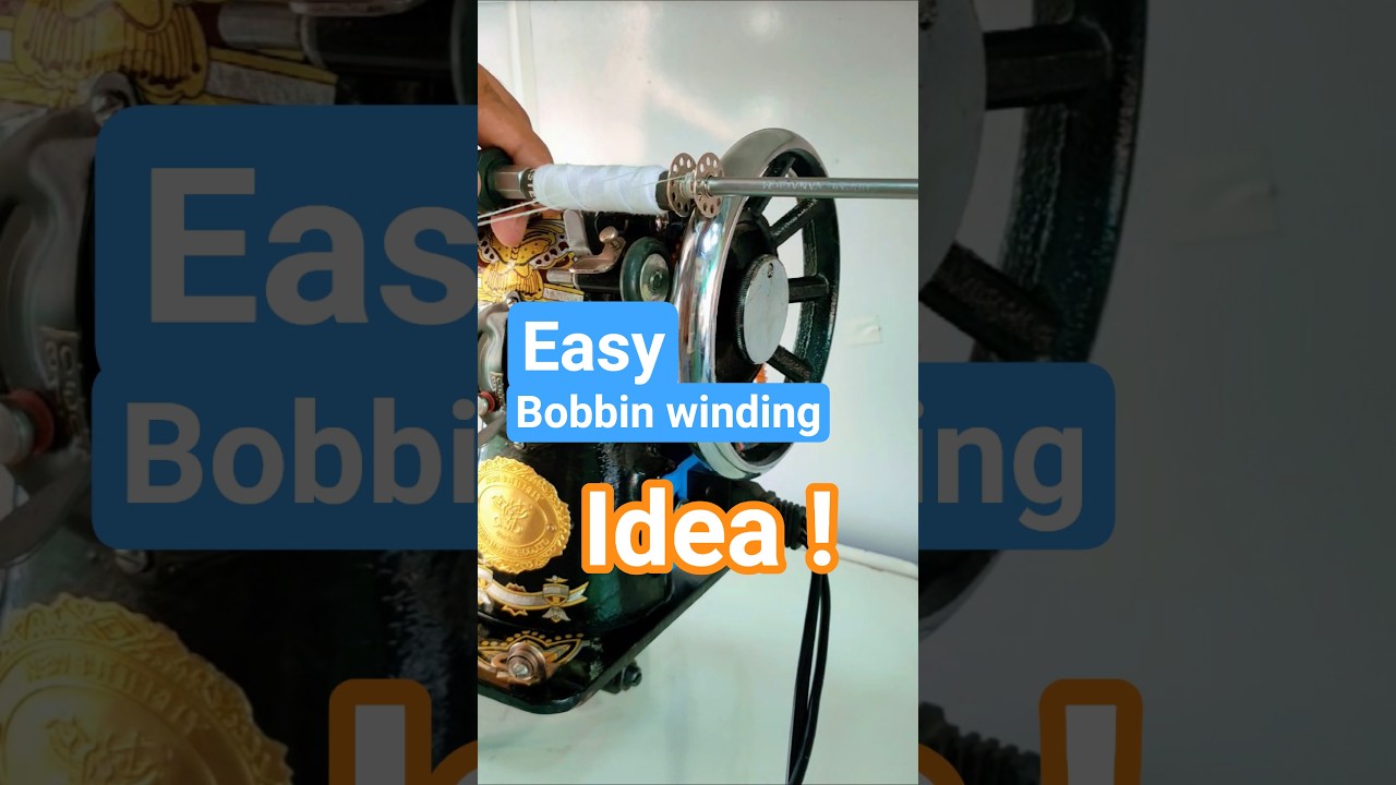 Easy bobbin winding idea! #sewing #sewingtips #sewingtutorial #sewinghacks