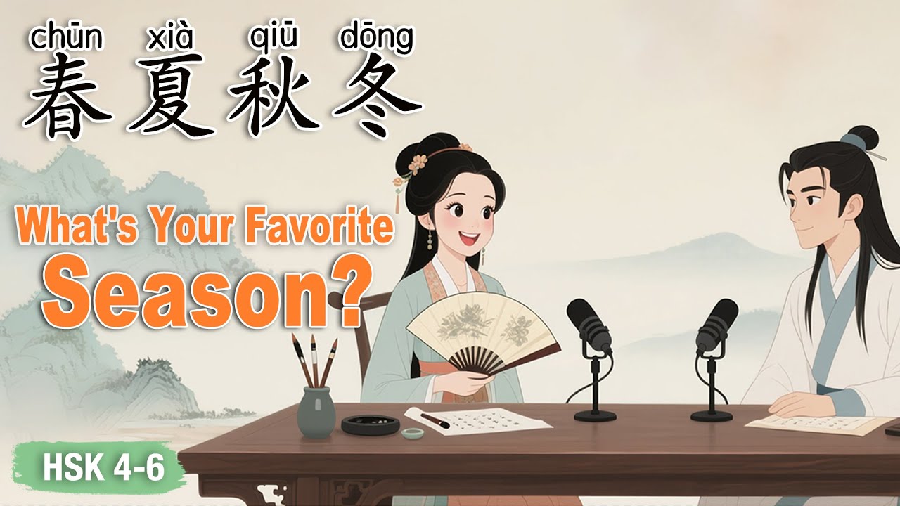 HSK 4–6｜The Four Seasons – Which One’s Your Favorite? Tell Me in Chinese! #learnchinese