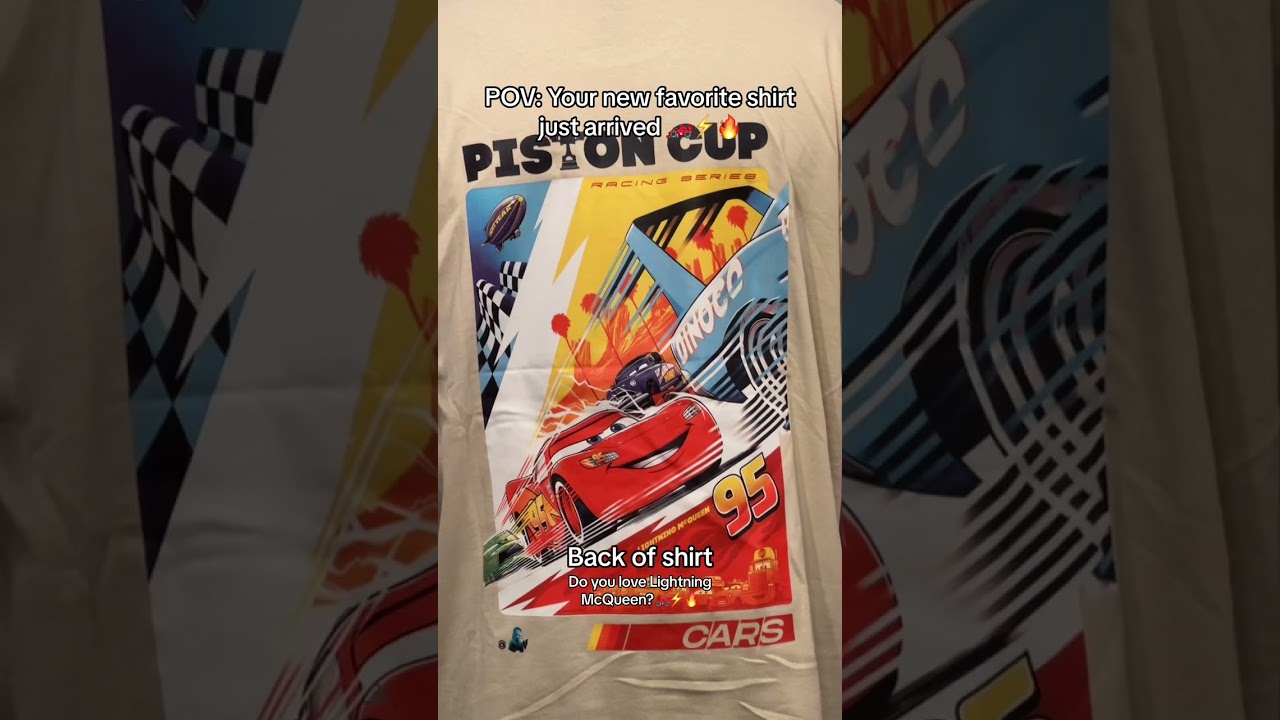 Summer shirt love: lightning mcqueen vibes #carsmovie #pistoncup #summer