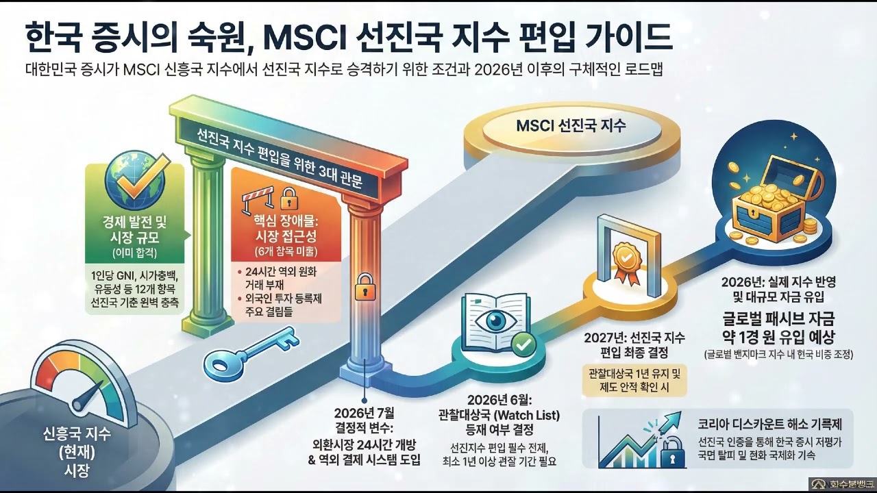 한국 증시의 숙원, MSCI 선진국 지수 편입 가이드