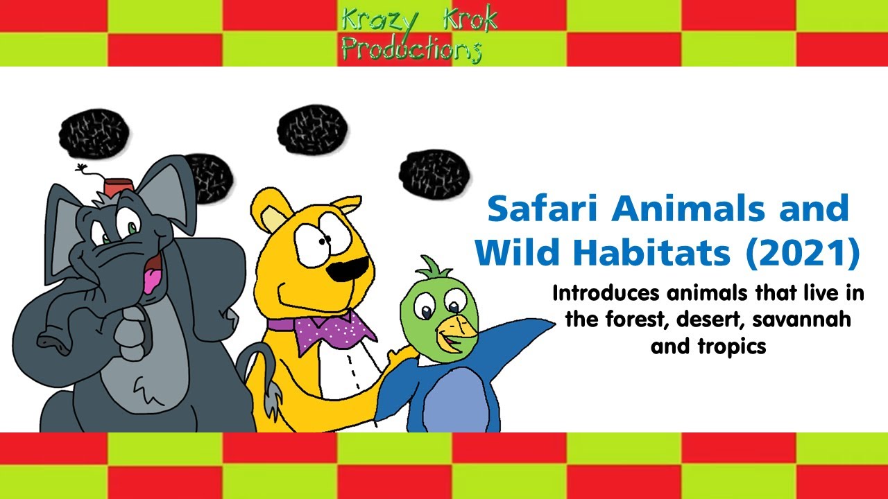 Krazy Krok Productions - Learning Safari Animals (2021) - Animal Names and Sounds with Puppets