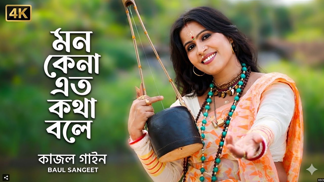 মন কেনো এতো কথা বলে !! Kajol Gain !! Ke Bole Pagol Se Jeno Kothay !! কাজল গাইন নতুন বাউল গান