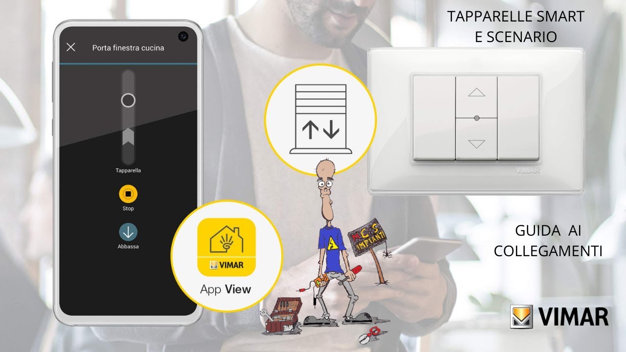 Tapparelle SMART, GATEWAY e SCENARI con VIMAR PLANA