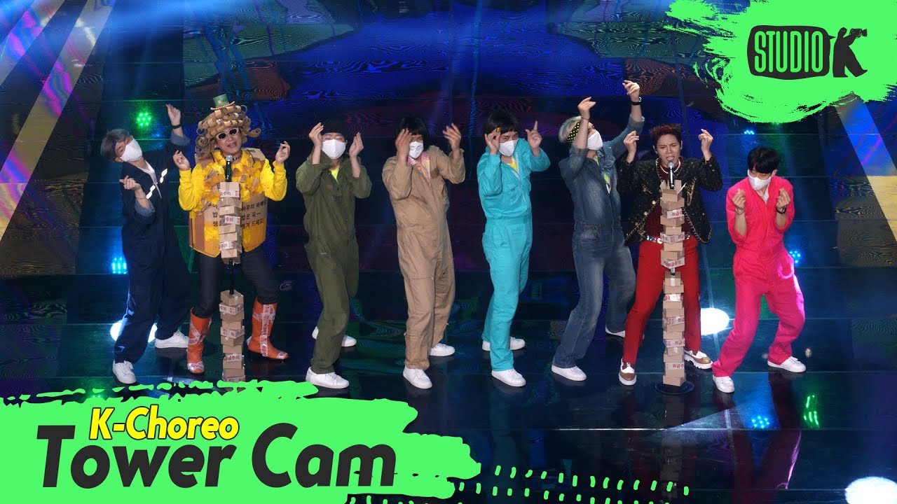 [K-Choreo Tower Cam 4K]  노라조 직캠'고민은 배송만 늦출 뿐'(NORAZO Choreography) l @MusicBank KBS 211001