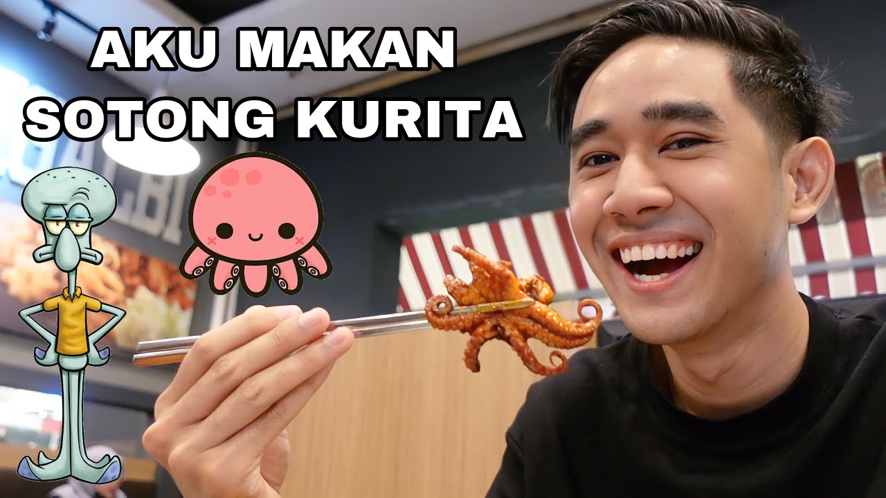 AKU MAKAN SOTONG KURITA 🐙 FIRST TIME DINE IN MAKAN KAT KEDAI 🤤