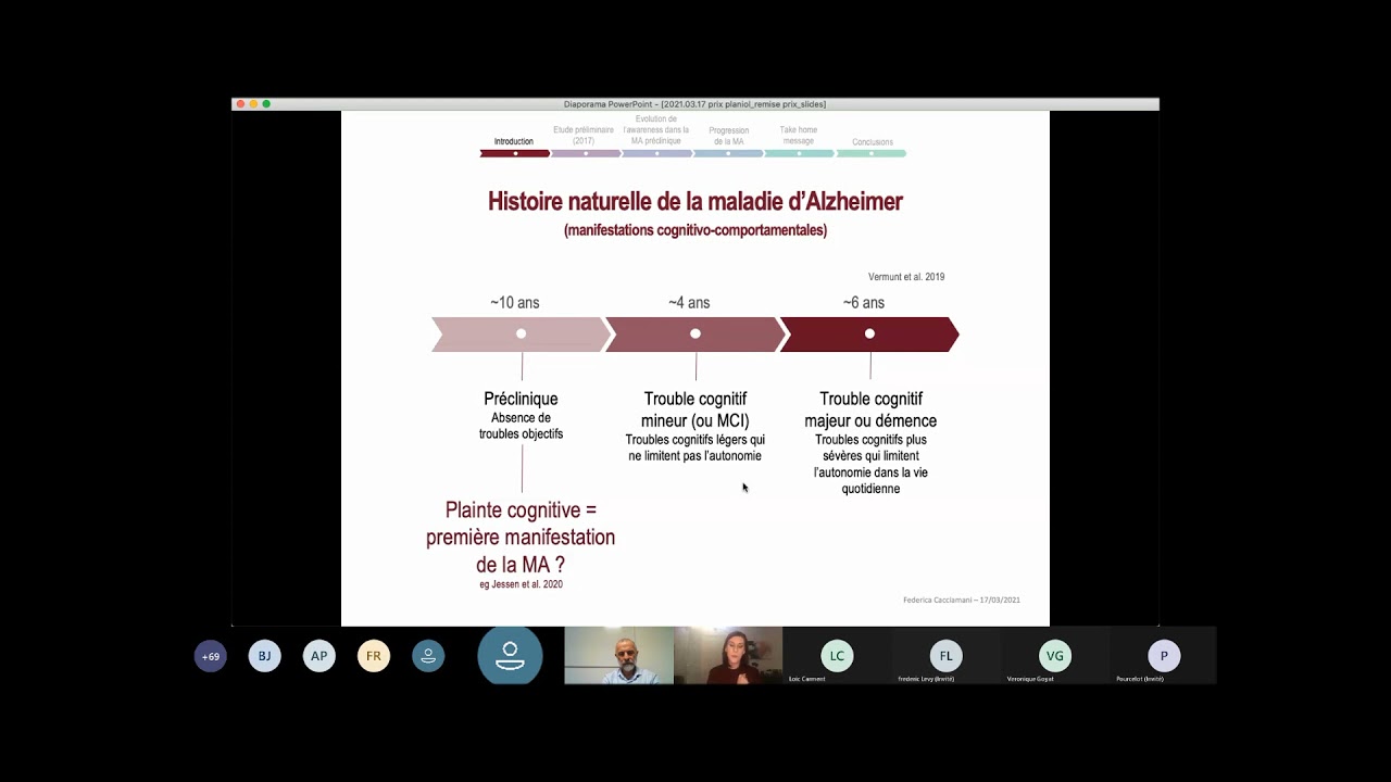 Conf&eacute;rence du Dr Federica Cacciamani - Prix Th&eacute;r&egrave;se Planiol 2020